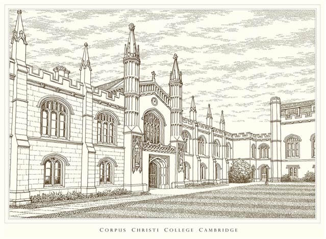 corpus christi college cambridge print