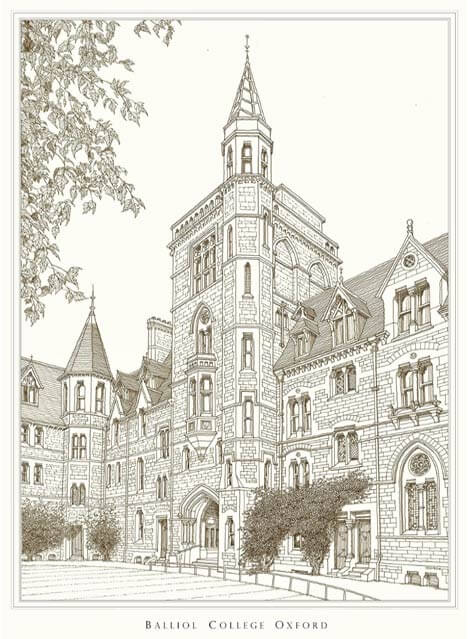 balliol college oxford print