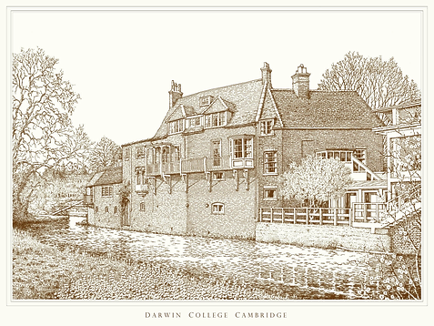 darwin college cambridge print